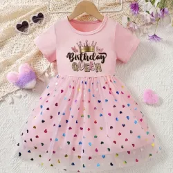 Vestido de Tutú Reina para Cumpleaños de Niñas 