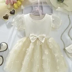 Vestidos de Tul Albaricoque para Bebé 
