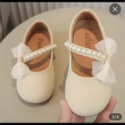 Zapatos planos de moda para niñas con detalle de lazo 