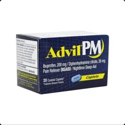 Advil PM 20 caplets para alivio temporal del dolor y ayuda para dormir