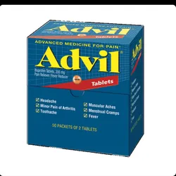 Advil Regular Dispenser, analgésico en sobres, 25 x 2 unidades