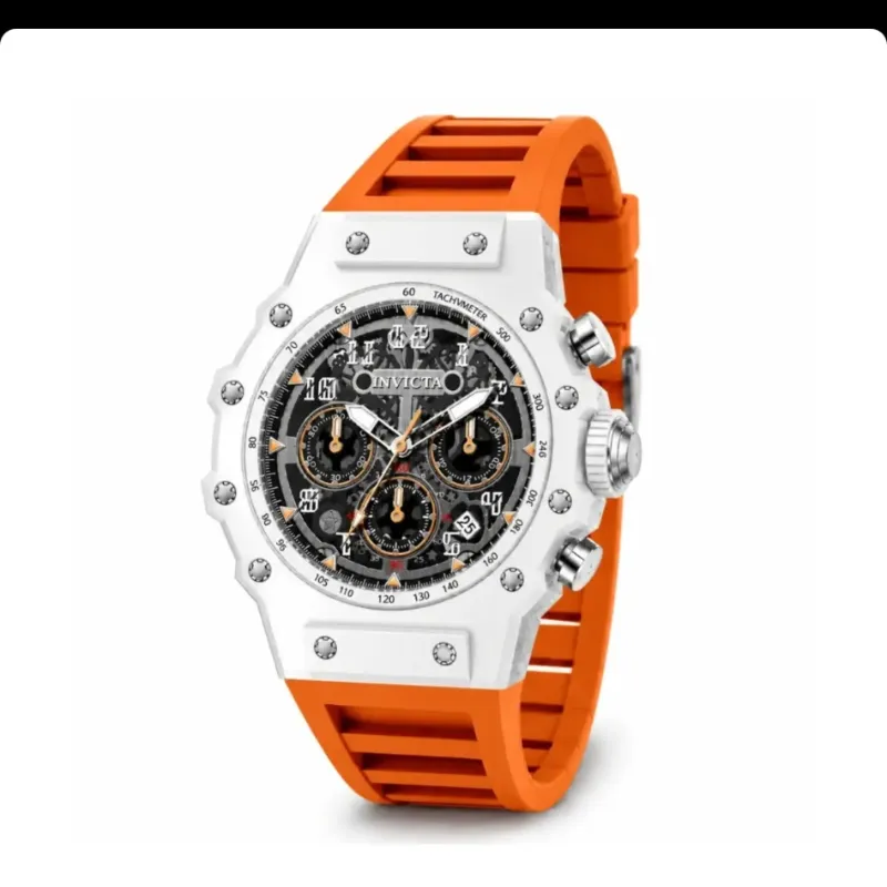 Reloj de pulsera Invicta Racing para hombre 69672, 44 mm naranja