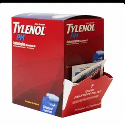 Tylenol PM en dispensador con 25 x 2 caplets para aliviar dolor y dormir