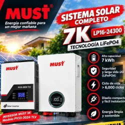 3 con 7 COMBO  Inversor de 3kwh  Batería de 7kwh