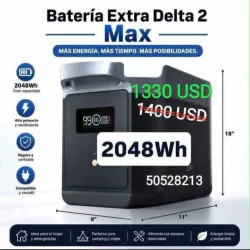 BATERIA EXTRA DE DELTA 2 MAX 2048 Wh*