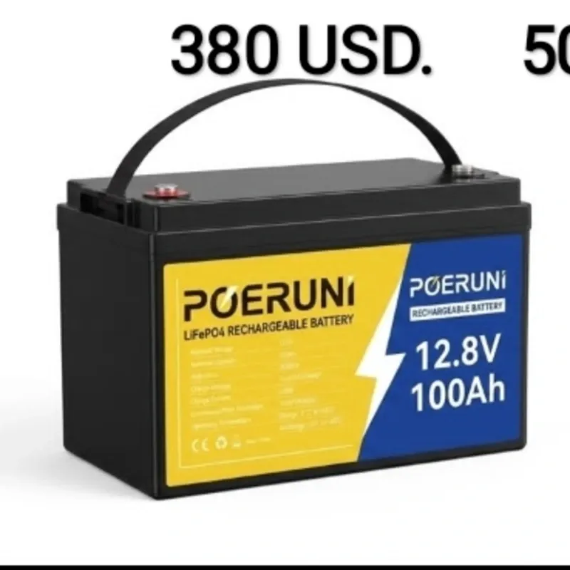 BATERÍA IDEAL PARA INVERSORES* *Ciclos de carga profundo*🪫🔋 12.8Vol 100Ah