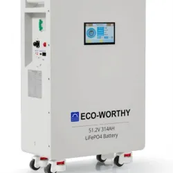 batería: LiFePO4 (litio hierro fosfato)ECO-WORTHY Capacidad: 314 Ah � ECO-WORTHY Energía total: ~16.0 – 16.1 kWh