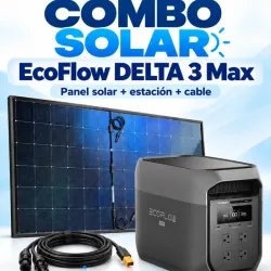 Combo de delta 3 Max  con cable de 10 metros original  y panel de 450W