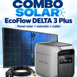 Combo de delta 3 plus con cable de 10 metros y panel de 450W
