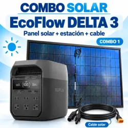 Combo de Ecoflow delta 3, con cable de 10 metros y panel de 450 w 😏
