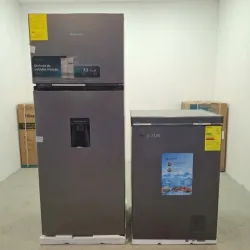 COMBO FRÍO + NEVERA*   Refrigerador Hisense 7.27cuft  y Nevera Milexus 4.2 cuft