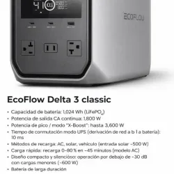 Ecoflow delta 3 clásica
