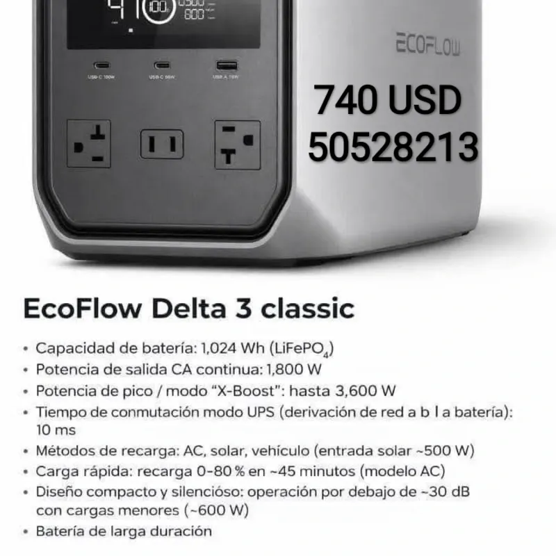 Ecoflow delta 3 clásica
