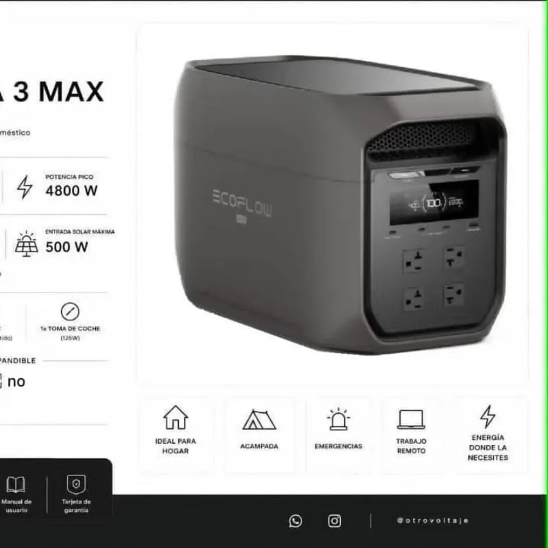 ecoflow Delta 3 max* 2048 wh