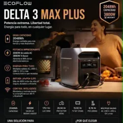 Ecoflow Delta 3 Max Plus* 🔋 *Capacidad*: 2048 Wh