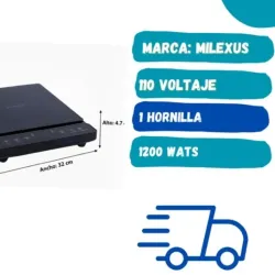 Fogón de inducción   -marca Milexus  -1 hornilla