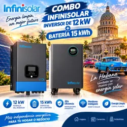 Infinisolar 12 kW + batería ~15–16 kWh tipo 51.2V 314Ah)