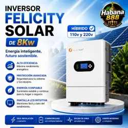 Inversor FELICITY SOLAR de 8kw Híbrido 110v y 220v ✅