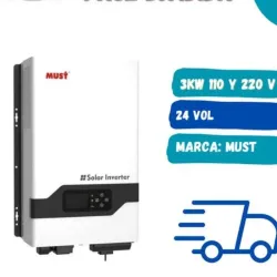 INVERSOR MUST -capacidad 3kw   -24vol