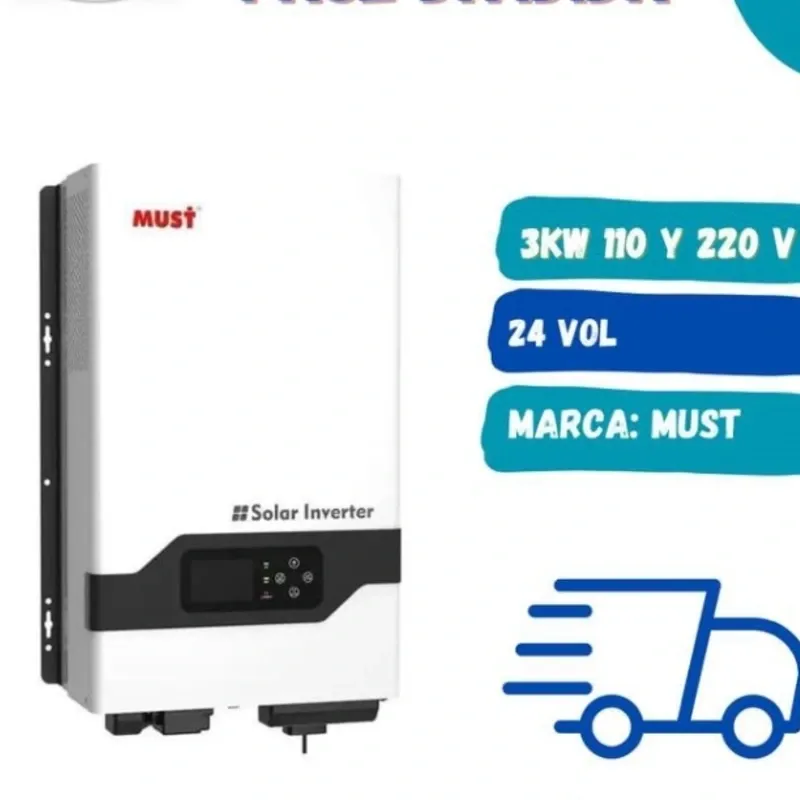 INVERSOR MUST -capacidad 3kw -24vol