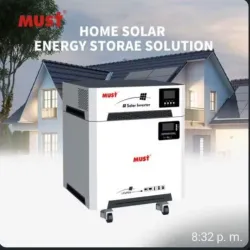 Inversor todo en uno must 3 con 7 kwh de respaldo .