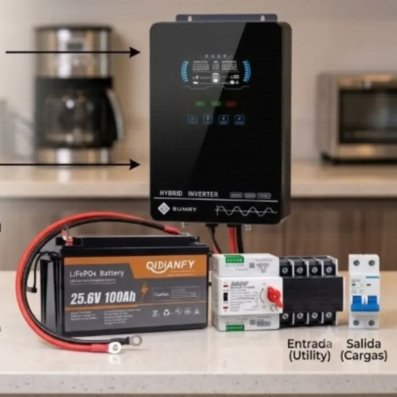 ⚡️ Kit #1: Total 2560 w/h Con posibilidad de poner 4 paneles de 500 w/h ( OJO no trae paneles)