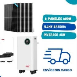 ☀️Kit de 6kw  -6 Paneles solares bifaciales 600 Wats