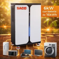 *Kit solar todo en Uno (6 kw de inversor con 16 kw de respaldo*