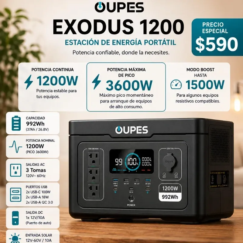 OUPES EXODUS 1200 wh