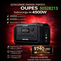 OUPES EXODUS 2000W ( Pico 4500W)* *(Capacidad:1024 Wh)*