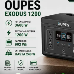 OUPES EXODUS  Potencia pico 3600w  Potencia continua 1200w