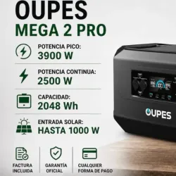 OUPES MEGA 2 Pro Potencia pico 3900w Potencia continua 2500w