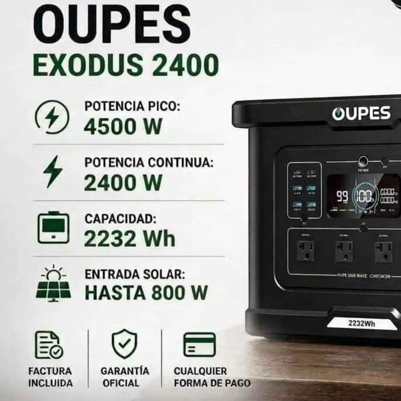 OUPES Potencia pico 4500w Potencia continua 2400w