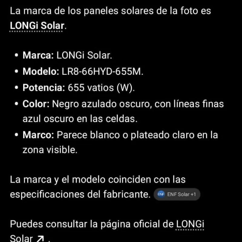 Panel de 655 w bifacial monocristalino