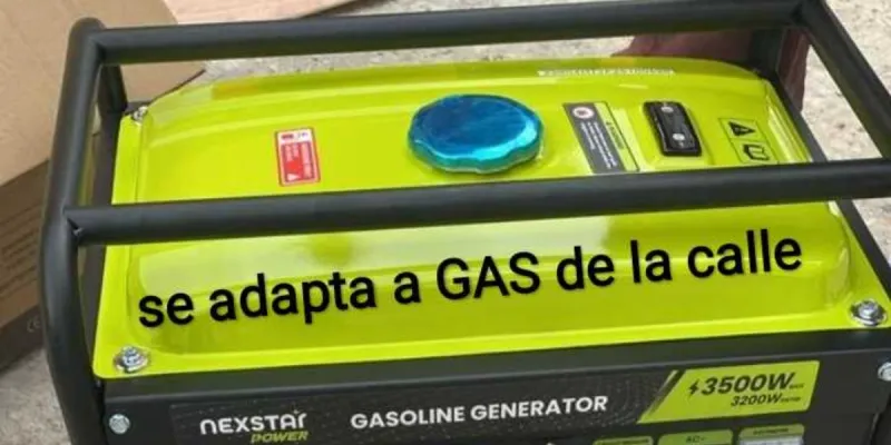 Planta eléctrica 3500 w 110/220 vol con adaptación a gas de la calle