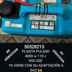Planta eléctrica 4000 W solo es 110 vol SILENCIOSA