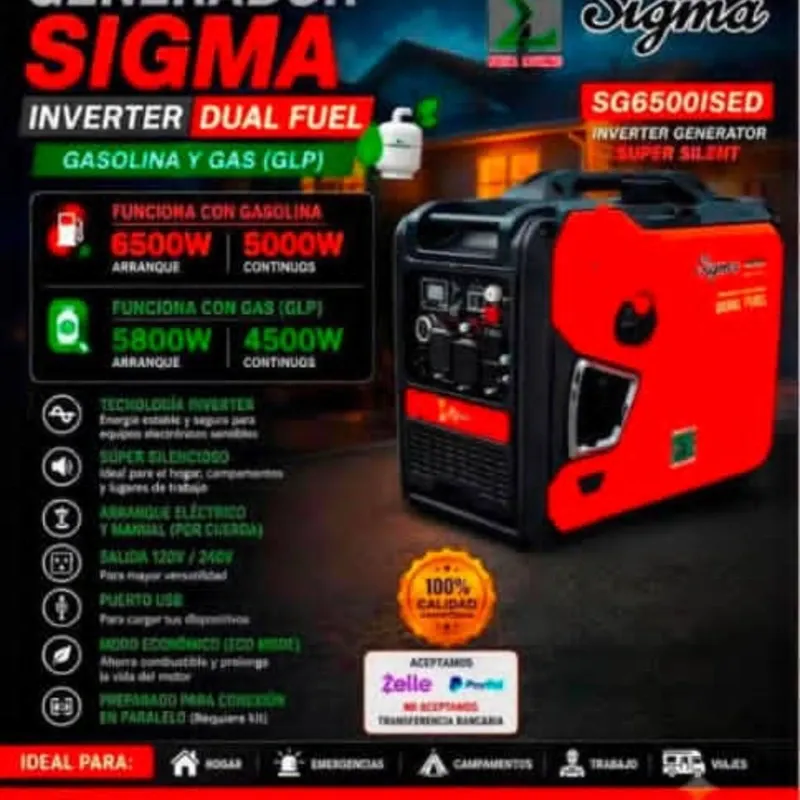 Planta eléctrica Sigma inverter 5000 W