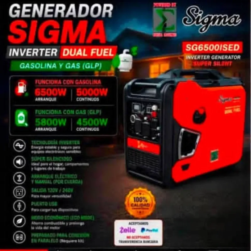 Planta eléctrica Sigma inverter 5000 W
