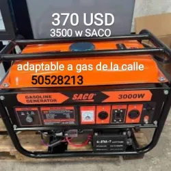 Planta marca SACO 3500 w adaptable a gas de la calle