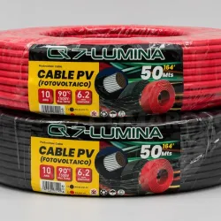 Rollo de cable PV FOTOVOLTAICO Q7-Lumina de calibre 10 AWG*