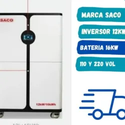 Todo en 1  -Marca saco  -capacidad de inversor 12kw  -capacidad de batería 16kw