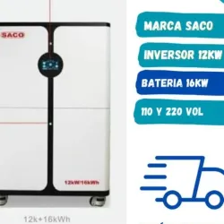 Todo en 1  -Marca saco  -capacidad de inversor 12kw  -capacidad de batería 16kw