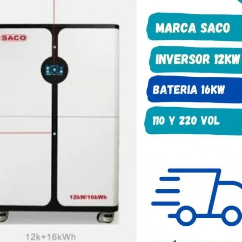 Todo en 1 -Marca saco -capacidad de inversor 12kw -capacidad de batería 16kw