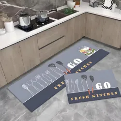 Alfombra antideslizante para cocina (Set de  2 piezas)