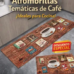 Alfombra antideslizante para cocina (Set de  2 piezas)