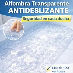 **Alfombra Antideslizante Transparente para Baño**: