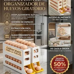 Caja de almacenamiento giratoria para huevos