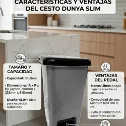 Cesto para basura de 10L