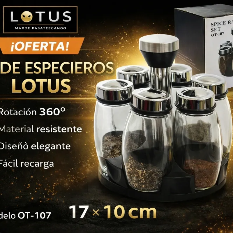 Set de Especieros Lotus OT‑107**: