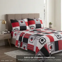 Set de Sábanas de 4 piezas